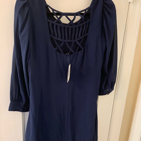 Big Strike USA Navy Dress - size M - Picture 2 of 7